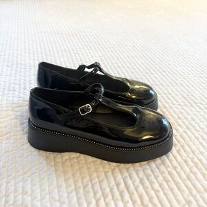 Steve Madden Glossy Black Mary Jane Shoes